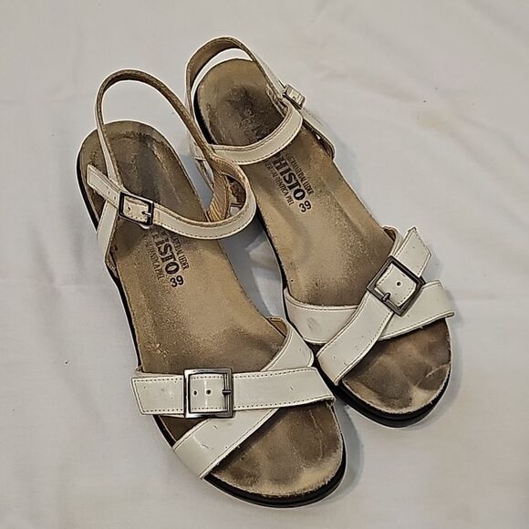 Mephisto cream slide sandals, size 39 - Picture 1 of 8